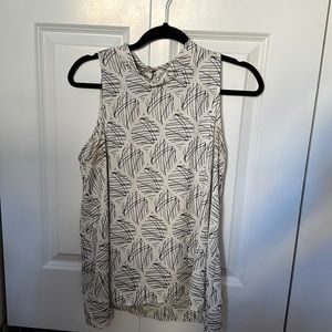 ASTR the label Black and White high neck tank